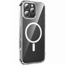 Чехол-накладка Hoco для iPhone 16 Pro Max 6.9 силиконовая прозрачная с MagSafe - фото 4