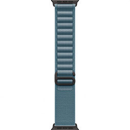 Apple Watch Ultra 3 (2025) 49mm Black Titanium Case with Light Blue Alpine Loop - фото 3