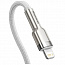 Кабель Baseus для зарядки iP Lightning to Type-C PD 20W 1м белый, (CATLJK-A02) - фото 9