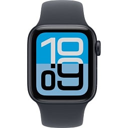 Apple Watch SE 3 2025 44mm Aluminium Case with Sport Band S/M, Midnight/Midnight, MEHN4 Уценка - фото 2