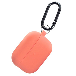 Чехол силиконовый для AirPods Pro 2 Персиковый - фото 4