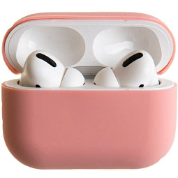 Чехол силиконовый для AirPods Pro 2 ультра-тонкий розовый - фото 1