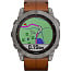 Умные часы Garmin FENIX 7X Sapphire Solar титановый черный с коричневым кожаным ремешком (010-02541-19) - фото 17