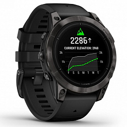 Умные часы Garmin EPIX PRO (Gen 2) Sapphire Edition 47 мм, титановый с черным ремешком (010-02803-11) - фото 2