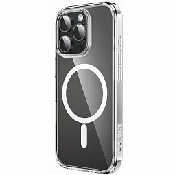 Чехол-накладка Hoco для iPhone 16 Pro Max 6.9 силиконовая прозрачная с MagSafe - фото 5