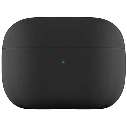 Чехол силиконовый для AirPods Pro 2 ультра-тонкий темно-серый - фото 2