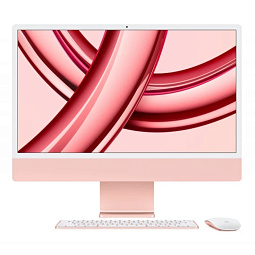 Apple iMac 24" Retina 4,5K, M3 (8C CPU, 8 GPU, 2023), 8 ГБ, 256 ГБ SSD, розовый (MQRD3) - фото 1
