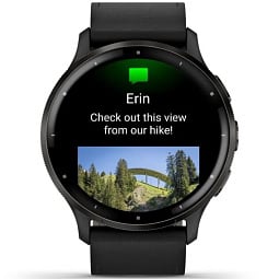 Умные часы Garmin Venu 3 Stainless Steel Bezel with Black Case Black Leather Strap + Silicone Band (010-02784-52) - фото 5