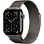 Apple Watch Series 11 42mm GPS + Cellular Titanium Case with Milanese Loop, Slate (MF8U4) - фото 4