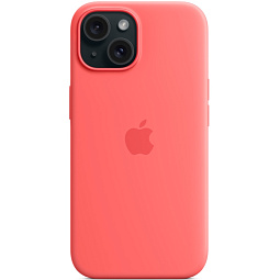 Чехол-накладка iPhone 15 Silicone Case with MagSafe - Guava (MT0V3) - фото 5