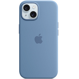 Чехол-накладка iPhone 15 Silicone Case with MagSafe - Winter Blue (MT0Y3) - фото 1