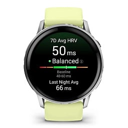 Умные часы Garmin Venu 4 45mm Silver with Citron Green Silicone Band (010-03014-02) - фото 2