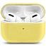 Чехол силиконовый для AirPods Pro 2 ультра-тонкий светло-желтый - фото 3