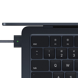 13.6" Ноутбук Apple MacBook Air 2022 (MLY33) 2560x1664, Apple M2, SSD 256 ГБ, Apple graphics 8-core, полуночный черный (Midnight), J/A - фото 4