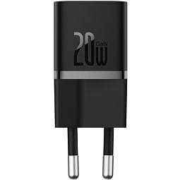 Зарядное устройство Baseus OS GaN5 Fast Charger Mini 1C 20W EU, черный (CCGN050101) - фото 1