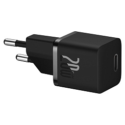 Зарядное устройство Baseus OS GaN5 Fast Charger Mini 1C 20W EU, черный (CCGN050101) - фото 3