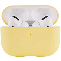 Чехол силиконовый для AirPods Pro 2 желтый - фото 1