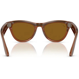 Умные очки Ray-Ban Meta Skyler Shiny Caramel Polar Brown, 150 - 52 Size - фото 3