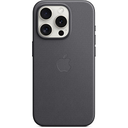 Чехол-накладка iPhone 15 Pro FineWoven Case with MagSafe - Black (MT4H3) - фото 3