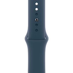 Apple Watch Series 9 GPS 41mm Aluminum Case with Sport Band M/L, Silver/Storm Blue (Серебристый/Штормовой синий), MR913 - фото 4