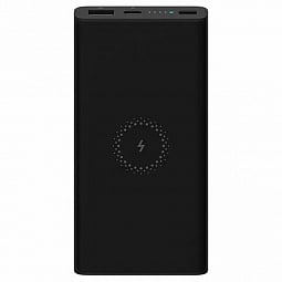 Внешний аккумулятор Xiaomi Mi Wireless Power Bank 10000mAh (WPB15PDZM), черный - фото 1