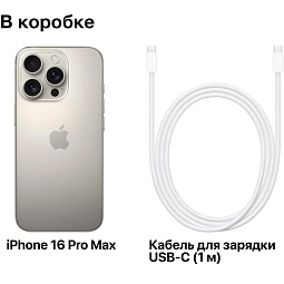 Apple iPhone 16 Pro Max 512GB, Natural Titanium (eSIM) - фото 9