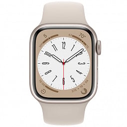 Apple Watch Series 8 GPS 45mm Aluminum Case with Sport Band (Сияющая звезда) MNP23 - фото 2