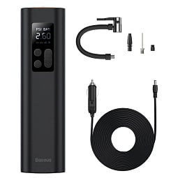 Автомобильный компрессор Baseus Super Mini Inflator Pump (CRCQ000001), черный - фото 3