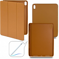 Чехол книжка Smart Case для iPad 10.9 Коричневый с отделением для Pencil - фото 1