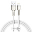Кабель Baseus Cafule Series Metal Data Cable USB to IP 2.4A 1m, White - фото 11