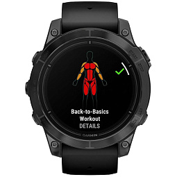Умные часы Garmin Epix Pro (Gen2) Standart Edition 47mm Slate Gray with Black Band (010-02803-01) - фото 5