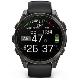 Умные часы Garmin FENIX 8 47mm Amoled Sapphire Titanium Carbon Gray (010-02904-21) - фото 4