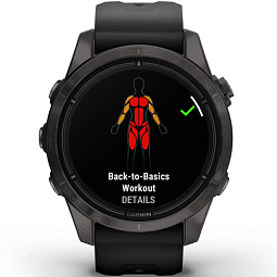 Умные часы Garmin EPIX PRO (Gen 2) Sapphire Edition 42 мм, титановый угольно-серый с черным ремешком (010-02802-15) - фото 4