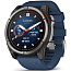 Умные часы Garmin Quatix 8 51mm AMOLED Sapphire, титановые с синим ремешком, (010-02905-91) - фото 11