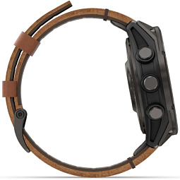 Умные часы Garmin FENIX 8 Pro 47mm Amoled Sapphire Carbon Grey DLC Titanium with Chestnut Leather Band (010-03198-40) - фото 12
