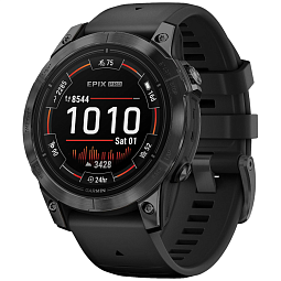 Умные часы Garmin Epix Pro (Gen2) Standart Edition 47mm Slate Gray with Black Band (010-02803-01) - фото 1