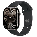Фото Apple Watch Series 10 42mm GPS Slate Titanium Case with Black Sport Band M/L (MWXH3)