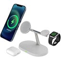 Фото Беспроводное зарядное устройство COTECI WS-39 3 in 1 MagSafe Stand Wireless Fast Charger, White