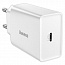 Сетевое зарядное устройство Baseus Speed Mini QC Quick Charger 1C 20W EU White (CCFS-SN02) - фото 6