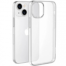 Чехол-накладка Hoco для iPhone 14 Plus 6.7 силиконовая прозрачная - фото 1