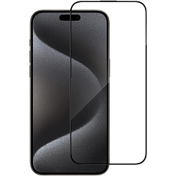 Защитное стекло Remax для iPhone 15 Pro Max 3D Black - фото 2