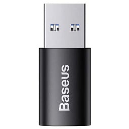 Переходник BASEUS Ingenuity Series Mini OTG, Type-C to USB-A 3.1, черный, ZJJQ000101 - фото 1