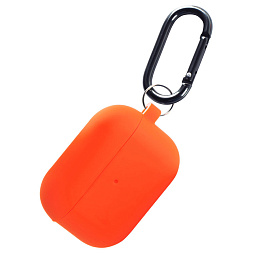 Чехол силиконовый для AirPods Pro 2 оранжевый - фото 3