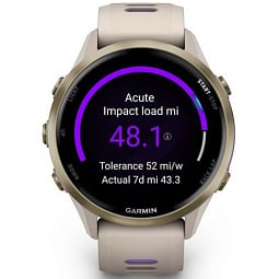 Умные часы Garmin Forerunner 970 Soft Gold Titanium and French Grey/Translucent Indigo (010-02969-62) - фото 4