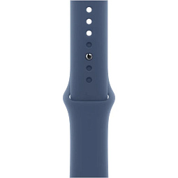 Apple Watch Series 10 46mm GPS Aluminum Case with Sport Band M/L, Silver/Denim (MWWM3) - фото 3