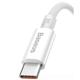 Кабель Baseus 1м USB-Type-C (P10320102214-01), белый - фото 2