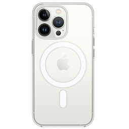 Чехол-накладка Hoco для iPhone 13 Pro 6.1 силиконовая прозрачная с MagSafe - фото 2