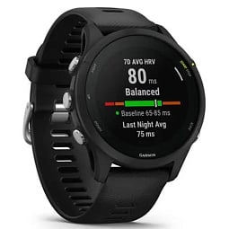 Умные часы Garmin FORERUNNER 255 Music с черным ремешком (010-02641-30) - фото 2