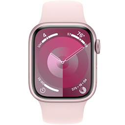 Apple Watch Series 9 GPS + Cellular 41mm Aluminum Case with Sport Band S/M, Pink (Розовый) MRHY3 - фото 2