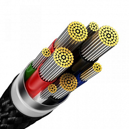 Type-C Кабель Baseus Glimmer Series Fast Charging Data Cable Type-C to Type-C 100W 1m (CADH000701), Black - фото 2